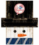 New York Yankees Snowman Head Sign