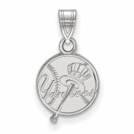 New York Yankees Sterling Silver Small Pendant
