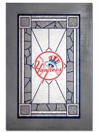 New York Yankees Stained Glass with Frame