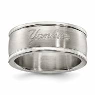 New York Yankees Stainless Steel Logo Ring