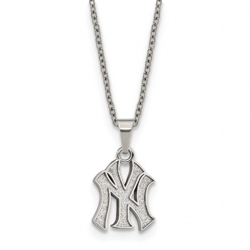 New York Yankees Stainless Steel Pendant Necklace