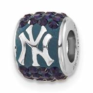 New York Yankees Sterling Silver Charm Bead