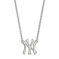 New York Yankees Sterling Silver Large Pendant Necklace