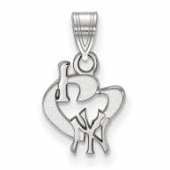 New York Yankees Sterling Silver Small I Love Logo Pendant