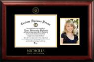 Nicholls State Colonels Gold Embossed Diploma Frame with Portrait