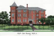 Norfolk State Spartans Campus Images Lithograph