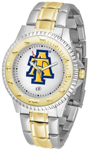North Carolina A&T Aggies Competitor Two-Tone Men's Watch