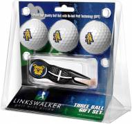 North Carolina A&T Aggies Black Crosshair Divot Tool & 3 Golf Ball Gift Pack