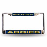 North Carolina A&T Aggies Laser Chrome License Plate Frame