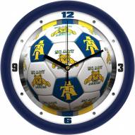 North Carolina A&T Aggies Soccer Wall Clock