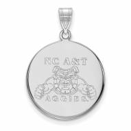 North Carolina A&T Aggies Sterling Silver Large Pendant