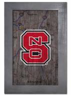 North Carolina State Wolfpack 11" x 19" City Map Sign
