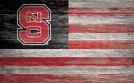 North Carolina State Wolfpack 11" x 19" Distressed Flag Sign