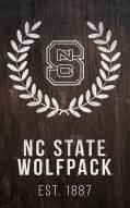North Carolina State Wolfpack 11" x 19" Laurel Wreath Sign