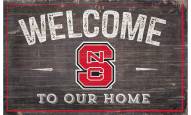North Carolina State Wolfpack 11" x 19" Welcome to Our Home Sign