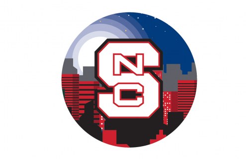 North Carolina State Wolfpack 12&quot; Landscape Circle Sign