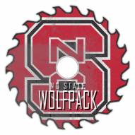 North Carolina State Wolfpack 12" Rustic Circular Saw Sign