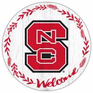 North Carolina State Wolfpack 12" Welcome Circle Sign