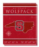 North Carolina State Wolfpack 16" x 20" Coordinates Canvas Print
