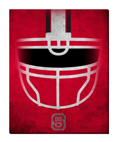 North Carolina State Wolfpack 16&quot; x 20&quot; Ghost Helmet Canvas Print