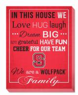 North Carolina State Wolfpack 16" x 20" In This House Canvas Print