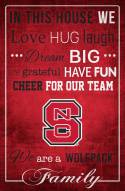 North Carolina State Wolfpack 17" x 26" In This House Sign