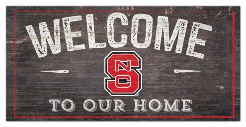 North Carolina State Wolfpack 6&quot; x 12&quot; Welcome Sign