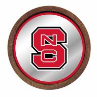 North Carolina State Wolfpack Barrel Top Mirrored Wall Sign