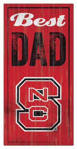 North Carolina State Wolfpack Best Dad Sign