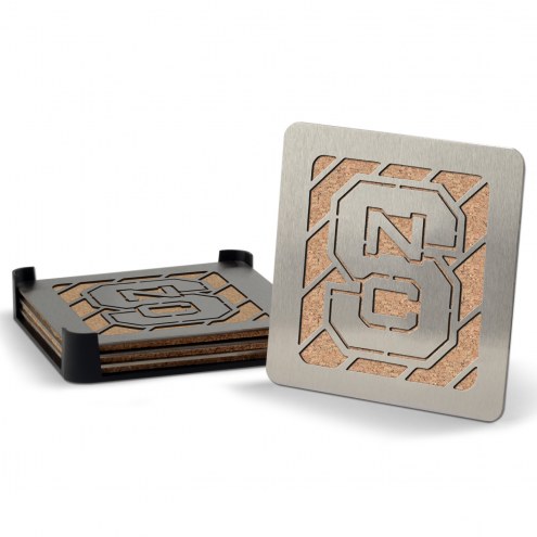 North Carolina State Wolfpack Boasters Stainless Steel Coasters - Set of 4