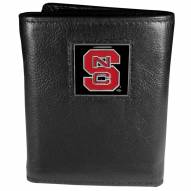 North Carolina State Wolfpack Deluxe Leather Tri-fold Wallet in Gift Box