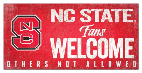 North Carolina State Wolfpack Fans Welcome Sign