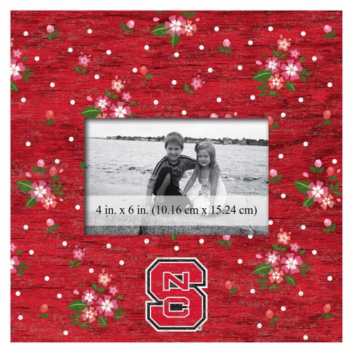 North Carolina State Wolfpack Floral 10&quot; x 10&quot; Picture Frame