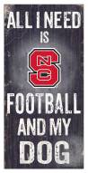 North Carolina State Wolfpack Football & My Dog Sign