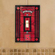 North Carolina State Wolfpack Glass Single Light Switch Plate Cover