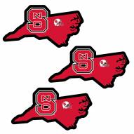 North Carolina State Wolfpack Home State Decal - 3 Pack
