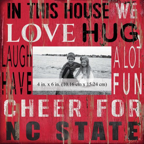 North Carolina State Wolfpack In This House 10&quot; x 10&quot; Picture Frame