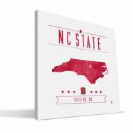 North Carolina State Wolfpack Industrial Canvas Print