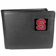 North Carolina State Wolfpack Leather Bi-fold Wallet in Gift Box