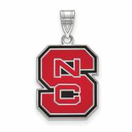 North Carolina State Wolfpack Sterling Silver Large Pendant