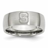 North Carolina State Wolfpack Stainless Steel Laser Etch Ring