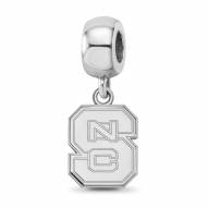 North Carolina State Wolfpack Sterling Silver Small Dangle Bead