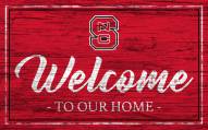 North Carolina State Wolfpack Team Color Welcome Sign