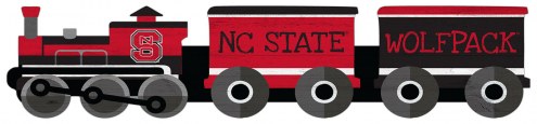 North Carolina State Wolfpack Train Cutout 6&quot; x 24&quot; Sign
