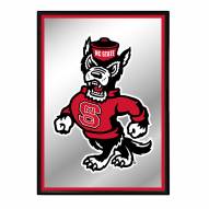North Carolina State Wolfpack Vertical Framed Mirrored Wall Sign
