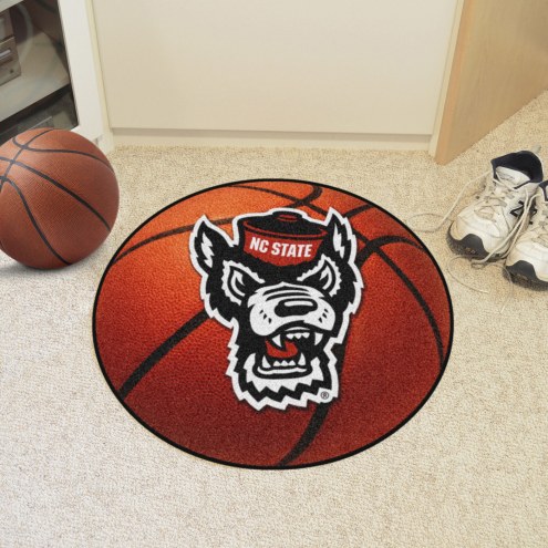 North Carolina State Wolfpack Wolf Head Basketball Mat