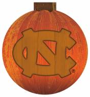 North Carolina Tar Heels 12" Halloween Pumpkin Sign