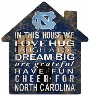 North Carolina Tar Heels 12" House Sign