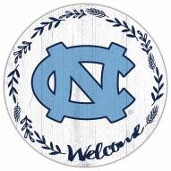 North Carolina Tar Heels 12" Welcome Circle Sign