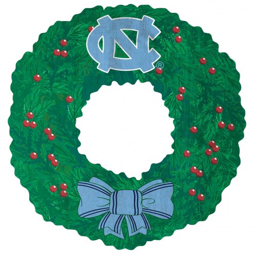 North Carolina Tar Heels 16&quot; Team Wreath Sign